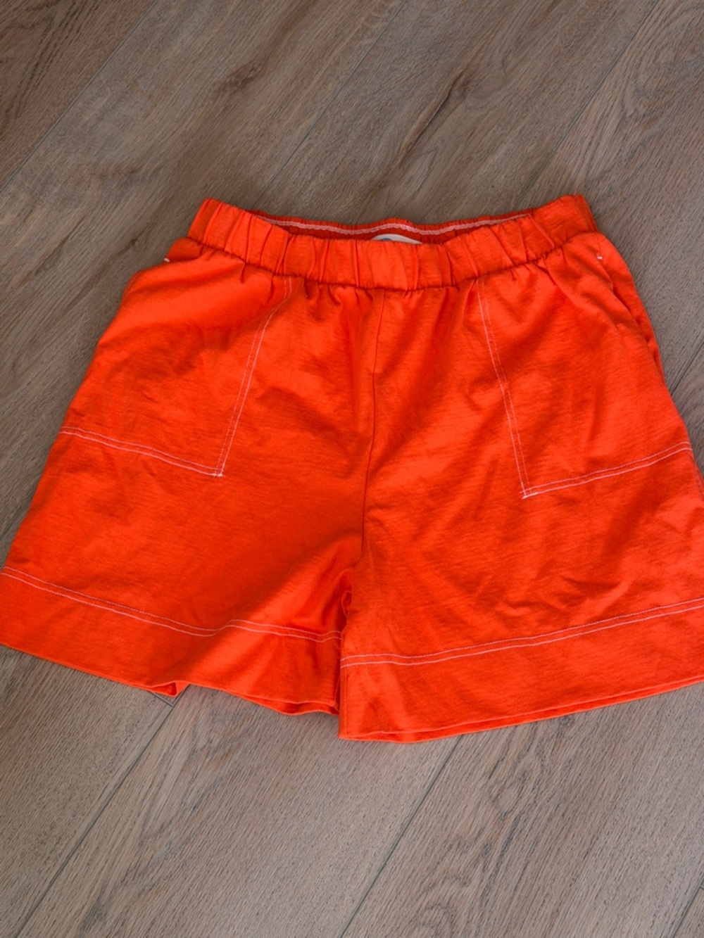 Free People Beach Strada Shorts LARGE NWOT in Tangerine Tango - Picture 6 of 6